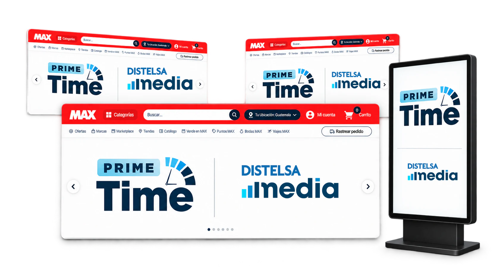 Mockup de Primetime en MAX