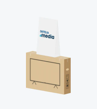 Vista del modelo 3D de Afiches TV
